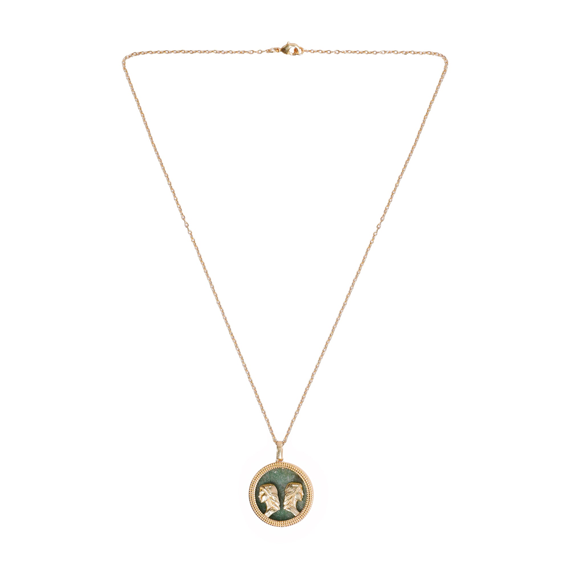 Gemini Green Aventurine Pendant