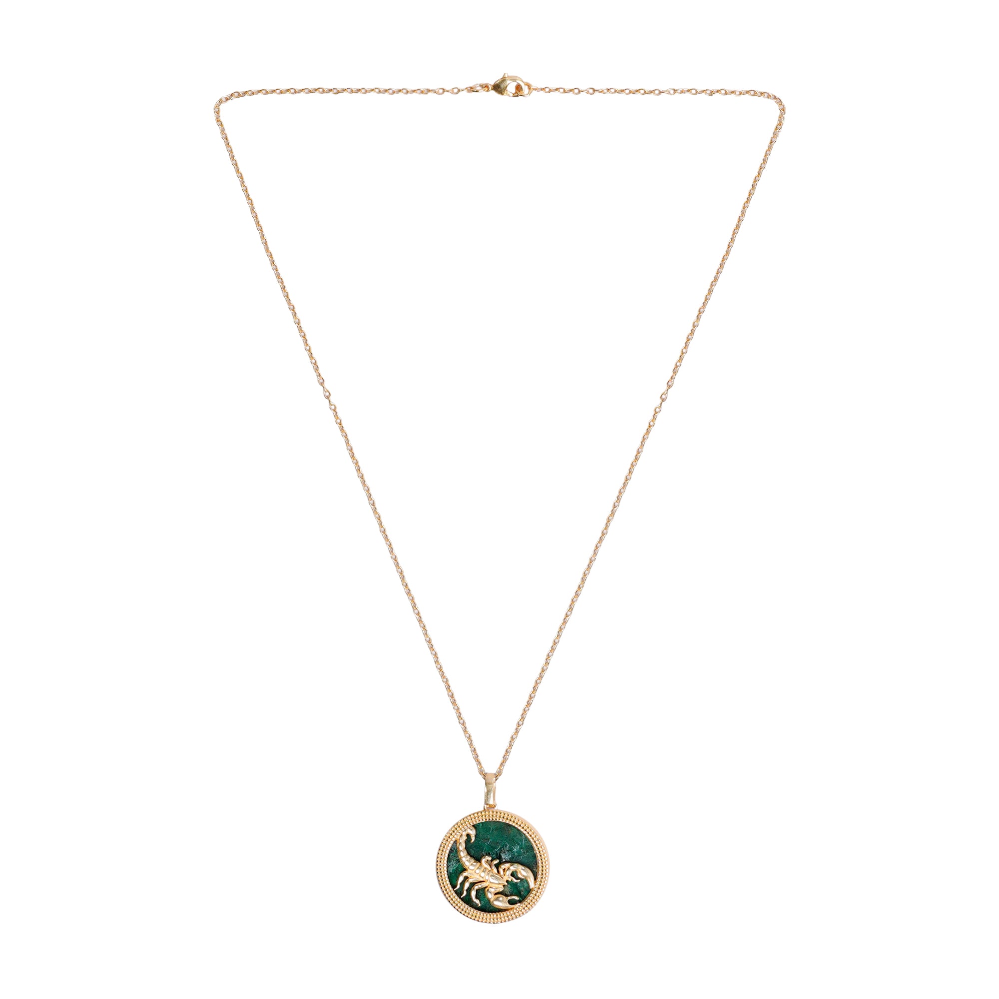 Scorpio Malachite Pendant