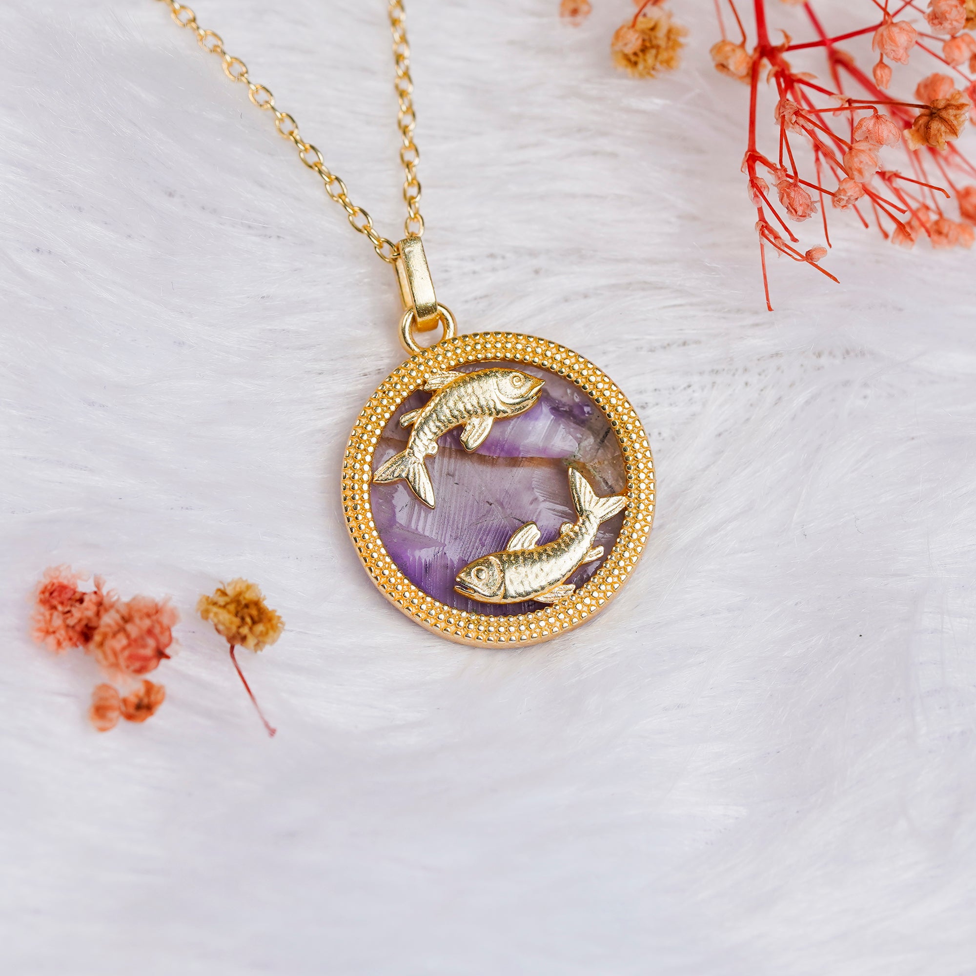 Pisces Amethyst Pendant
