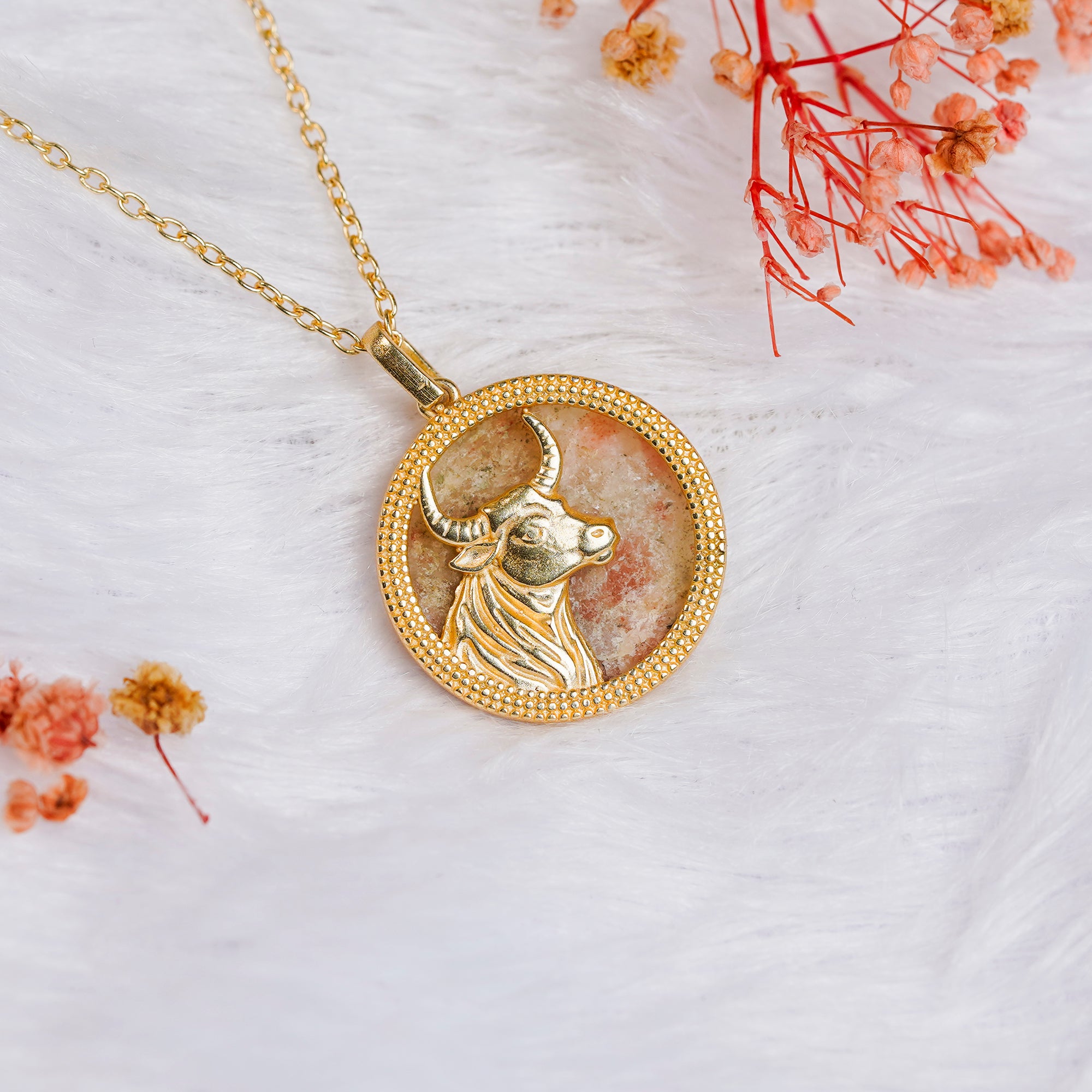 Taurus Sunstone Pendant