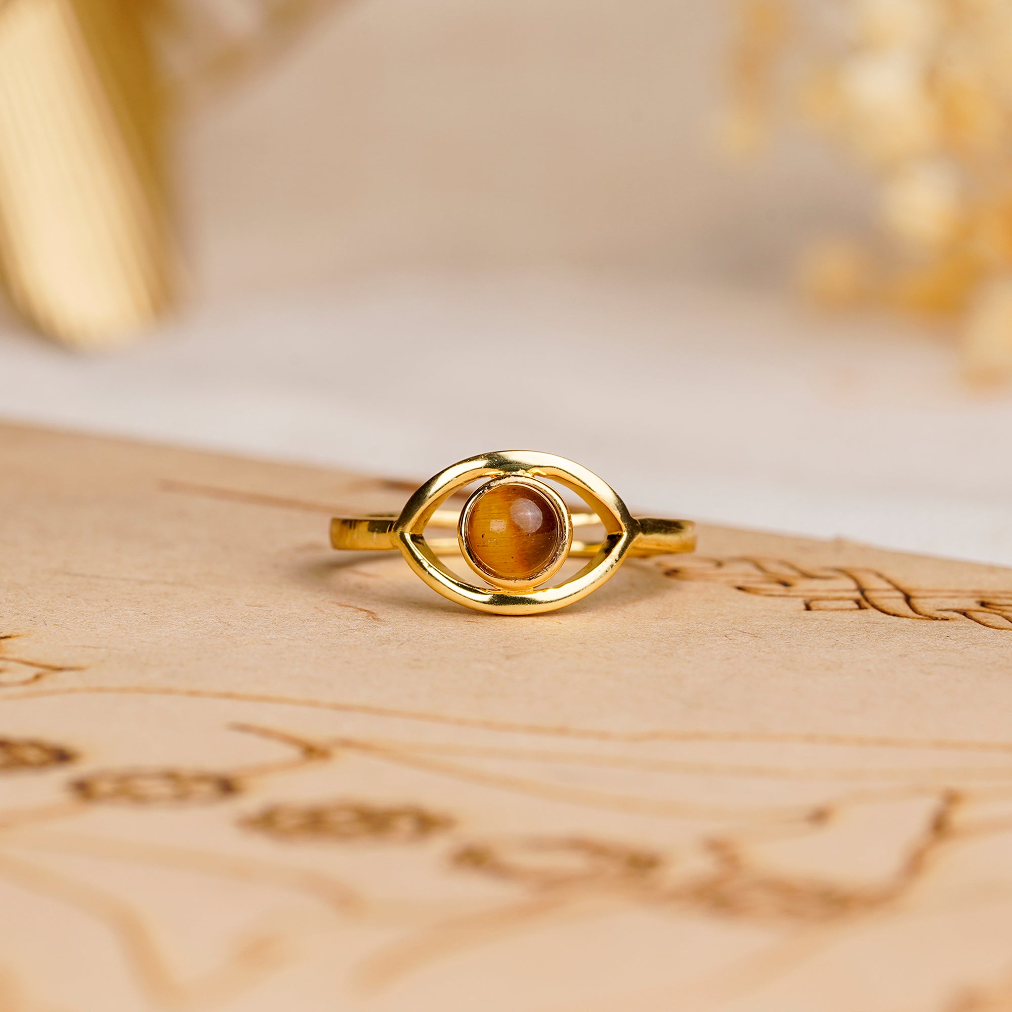 Tiger Eye Protection Ring | Everyday Protection Jewelry