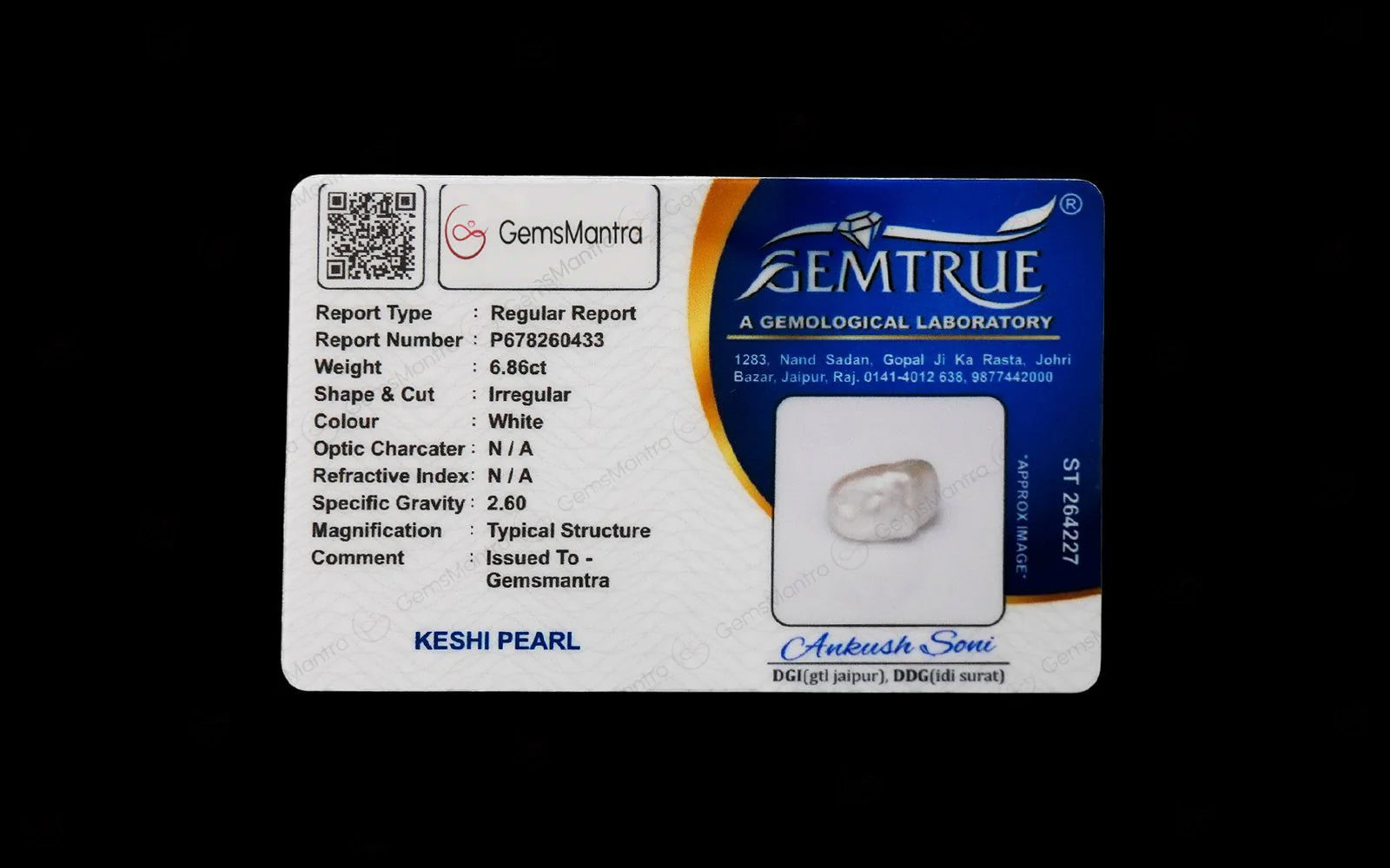 Keshi Pearl (6.86 Carats)