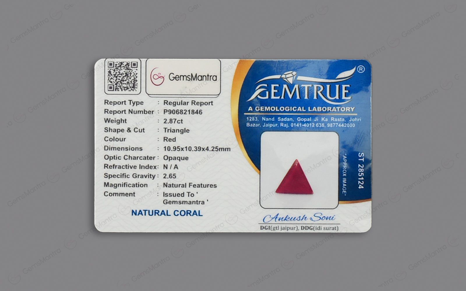 Red Coral - 2.87 Carats