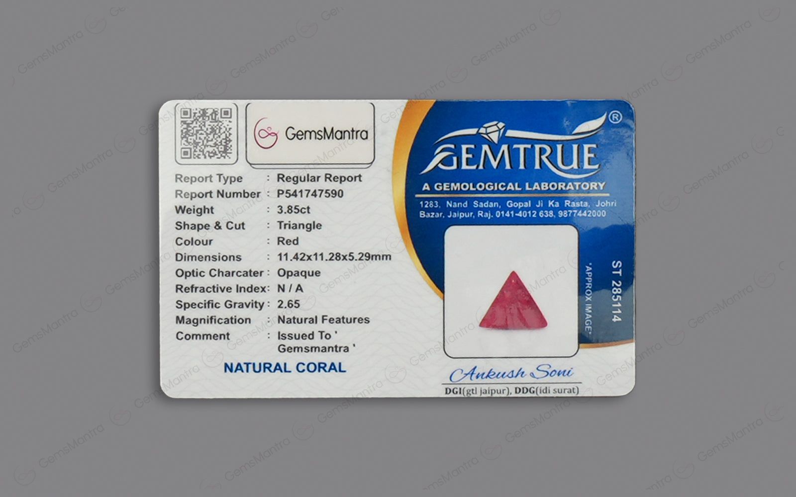 Red Coral - 3.85 Carats