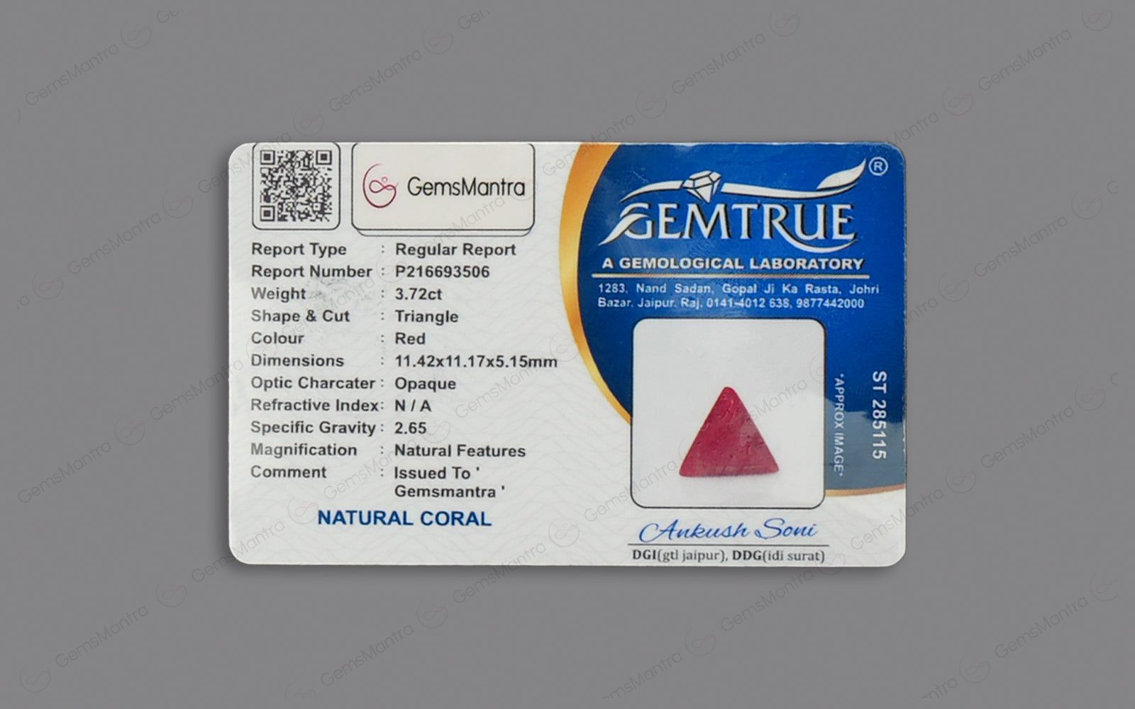 Red Coral - 3.72 Carats