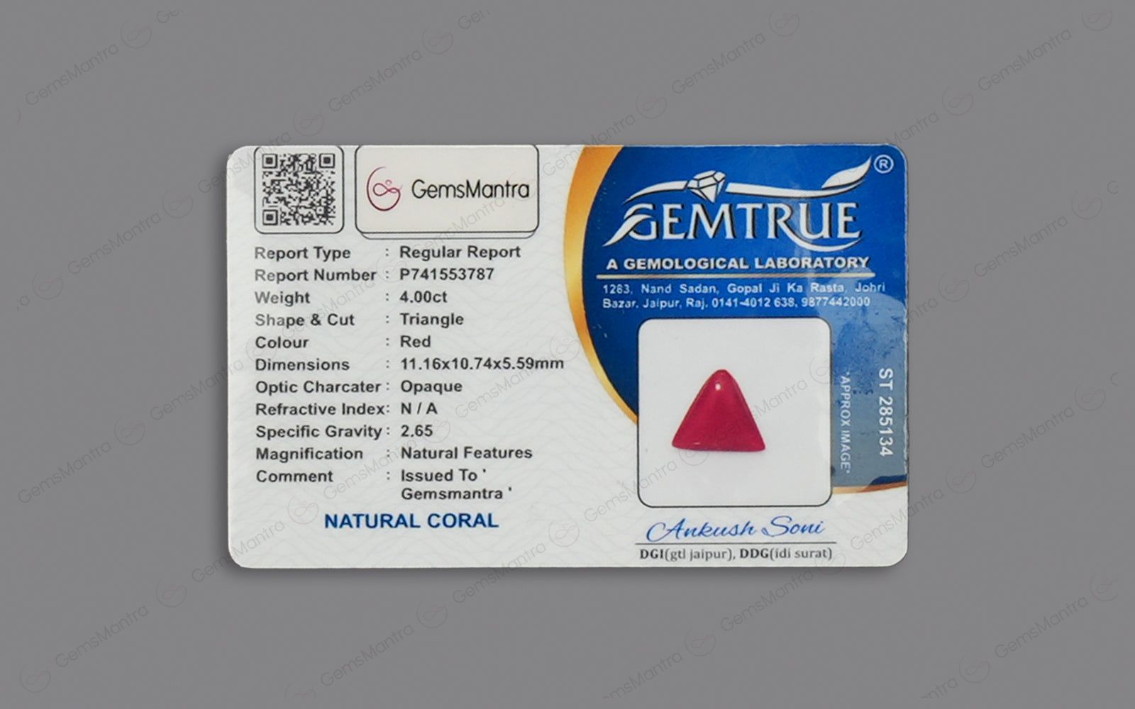 Red Coral - 4 Carats