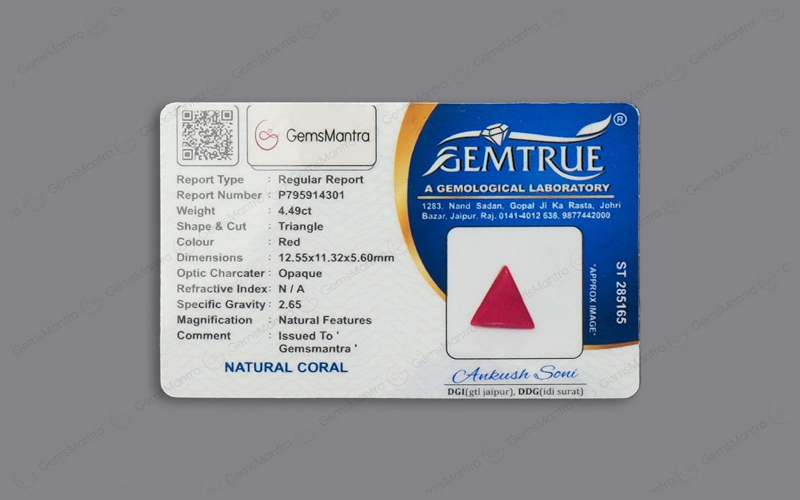 Red Coral - 4.49 Carats