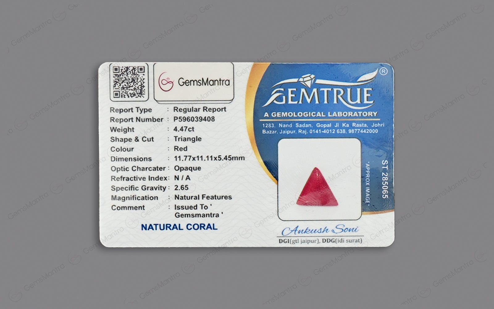 Red Coral - 4.47 Carats