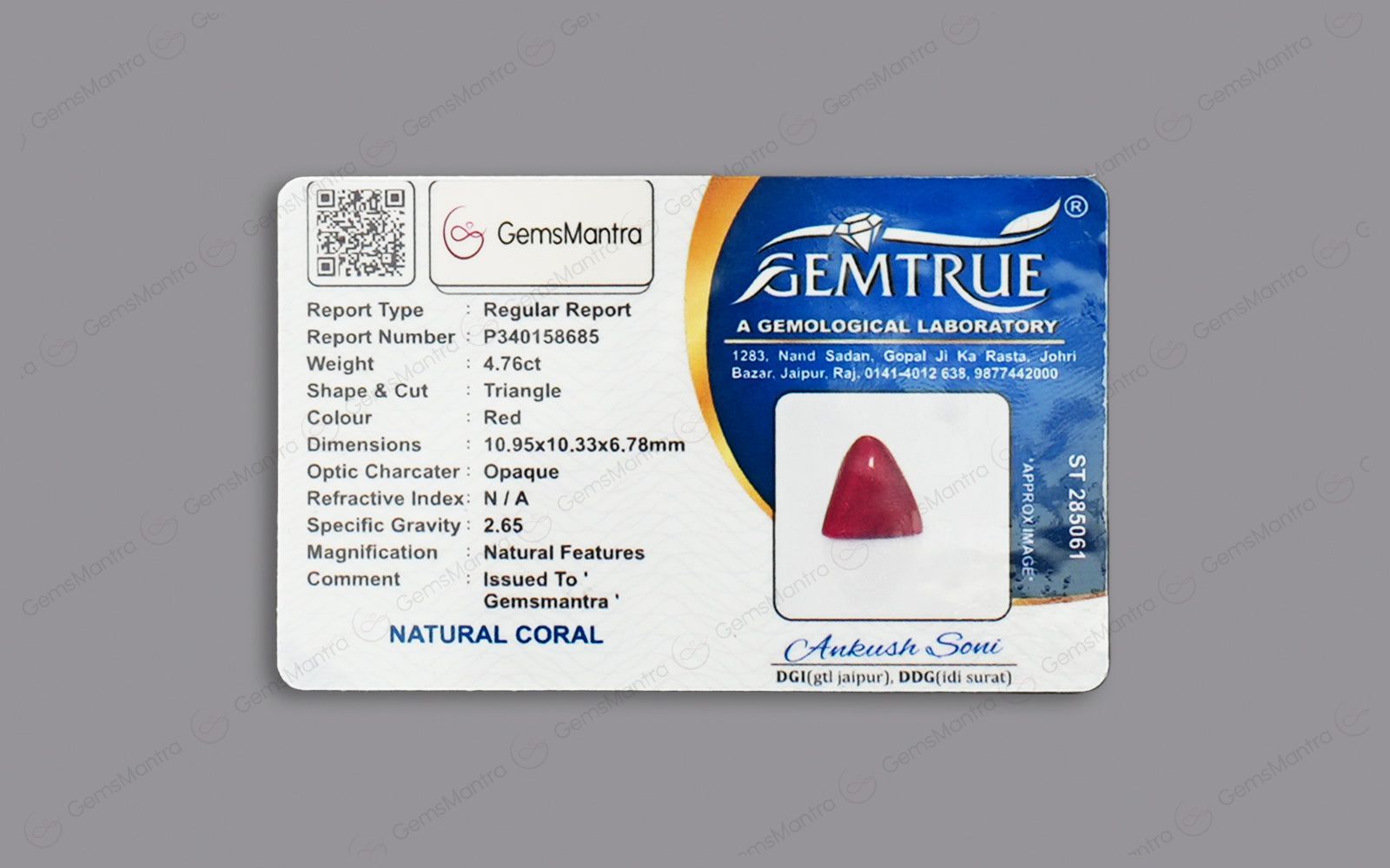 Red Coral - 4.76 Carats