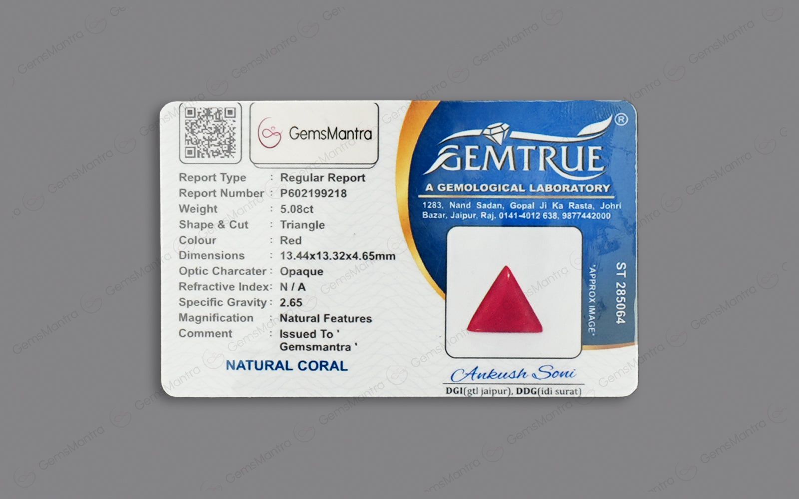 Red Coral - 5.08 Carats