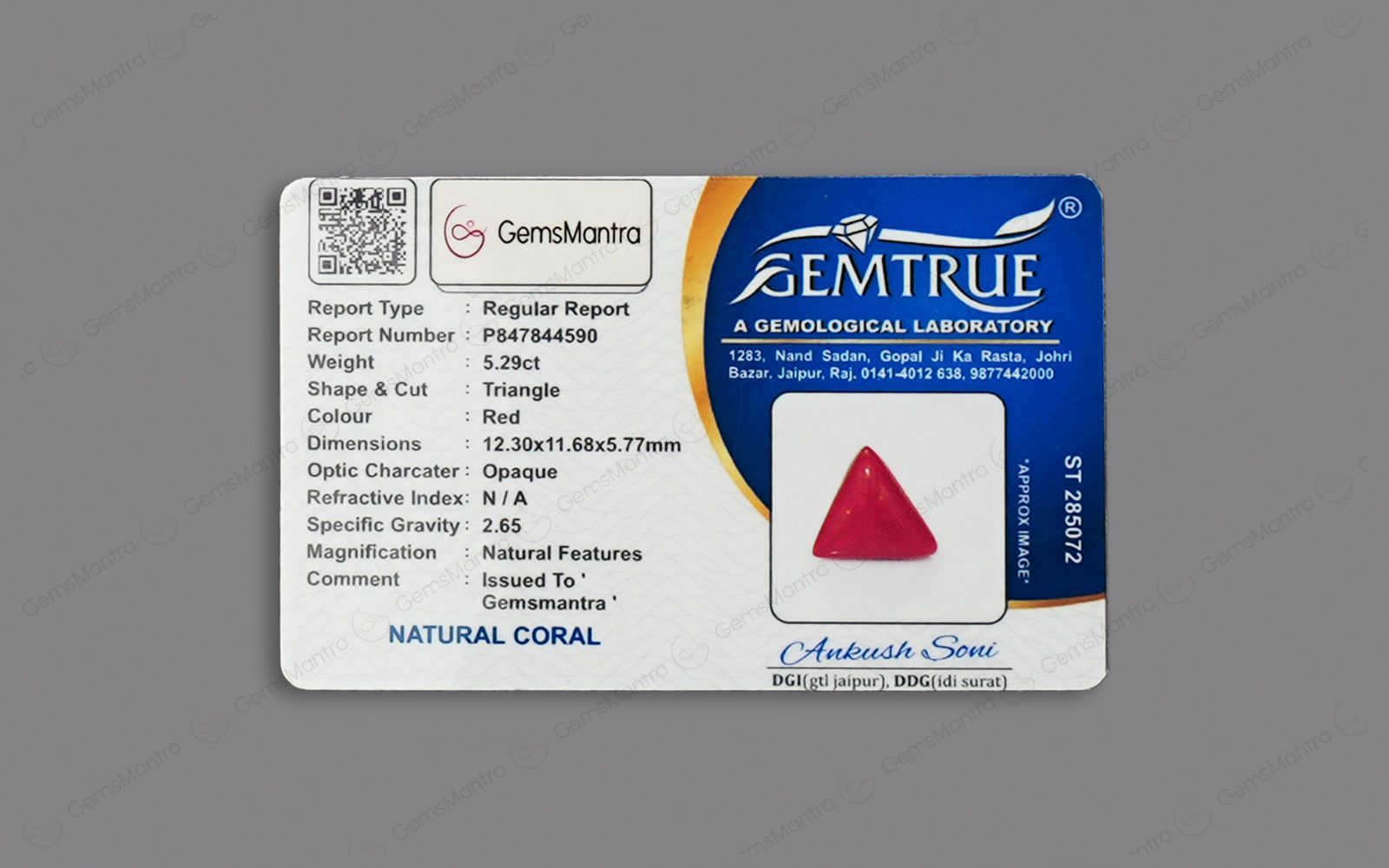 Red Coral - 5.29 Carats