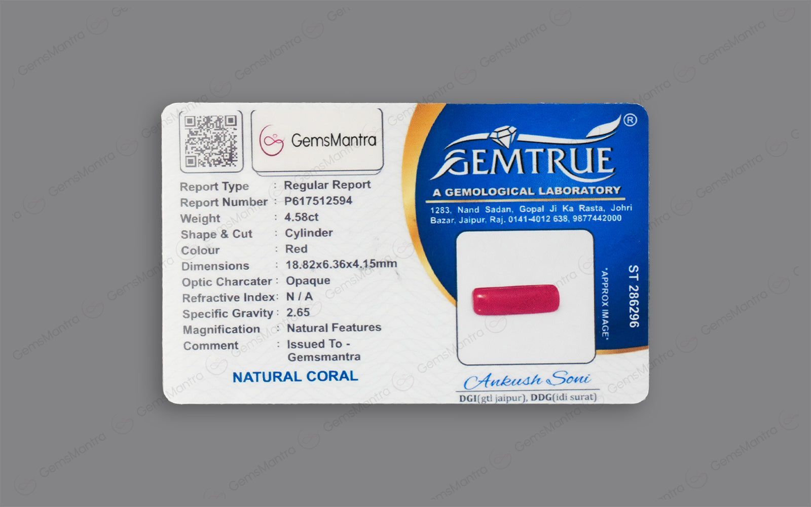 Red Coral - 4.58 Carats