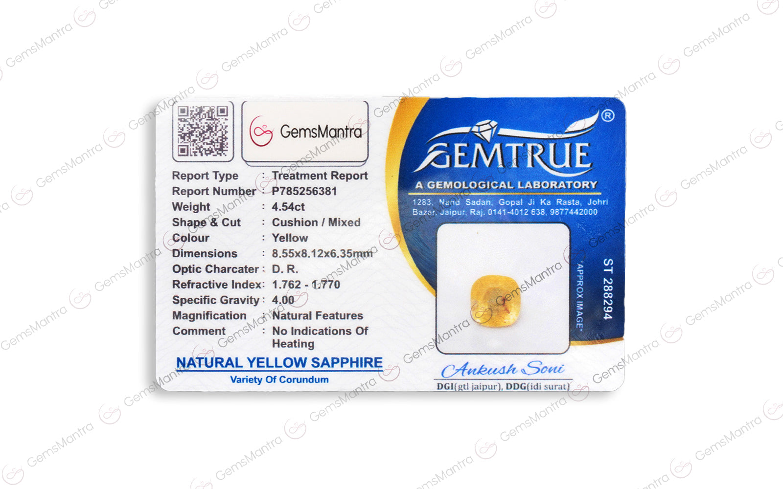 Yellow Sapphire - 4.54 Carats