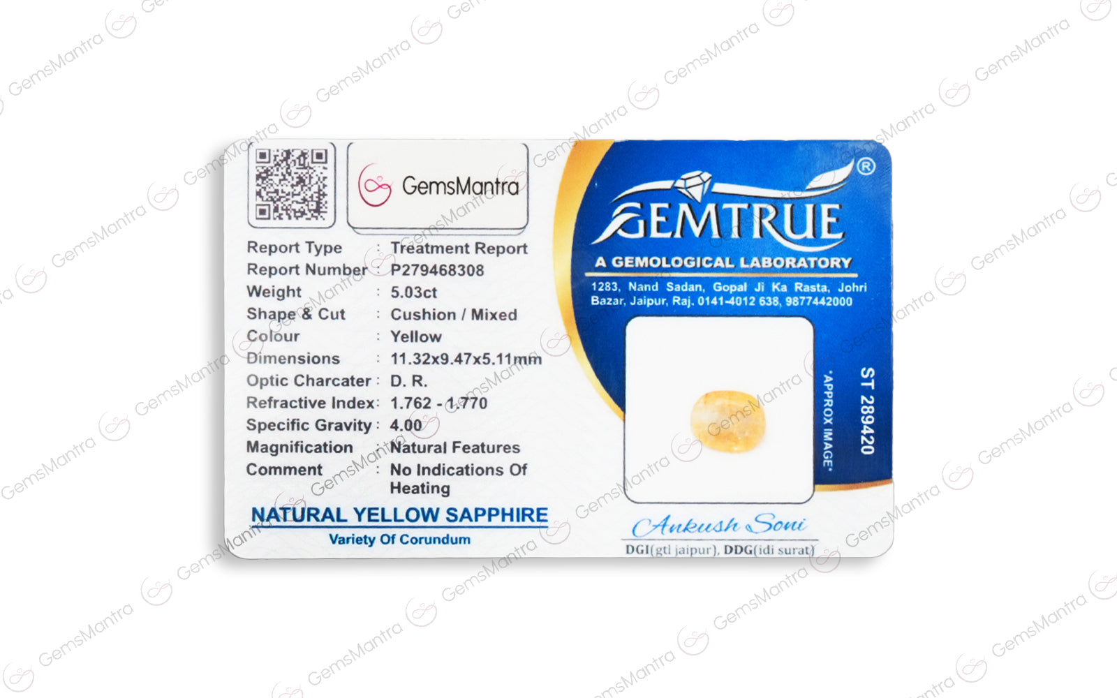 Yellow Sapphire - 5.03 Carats