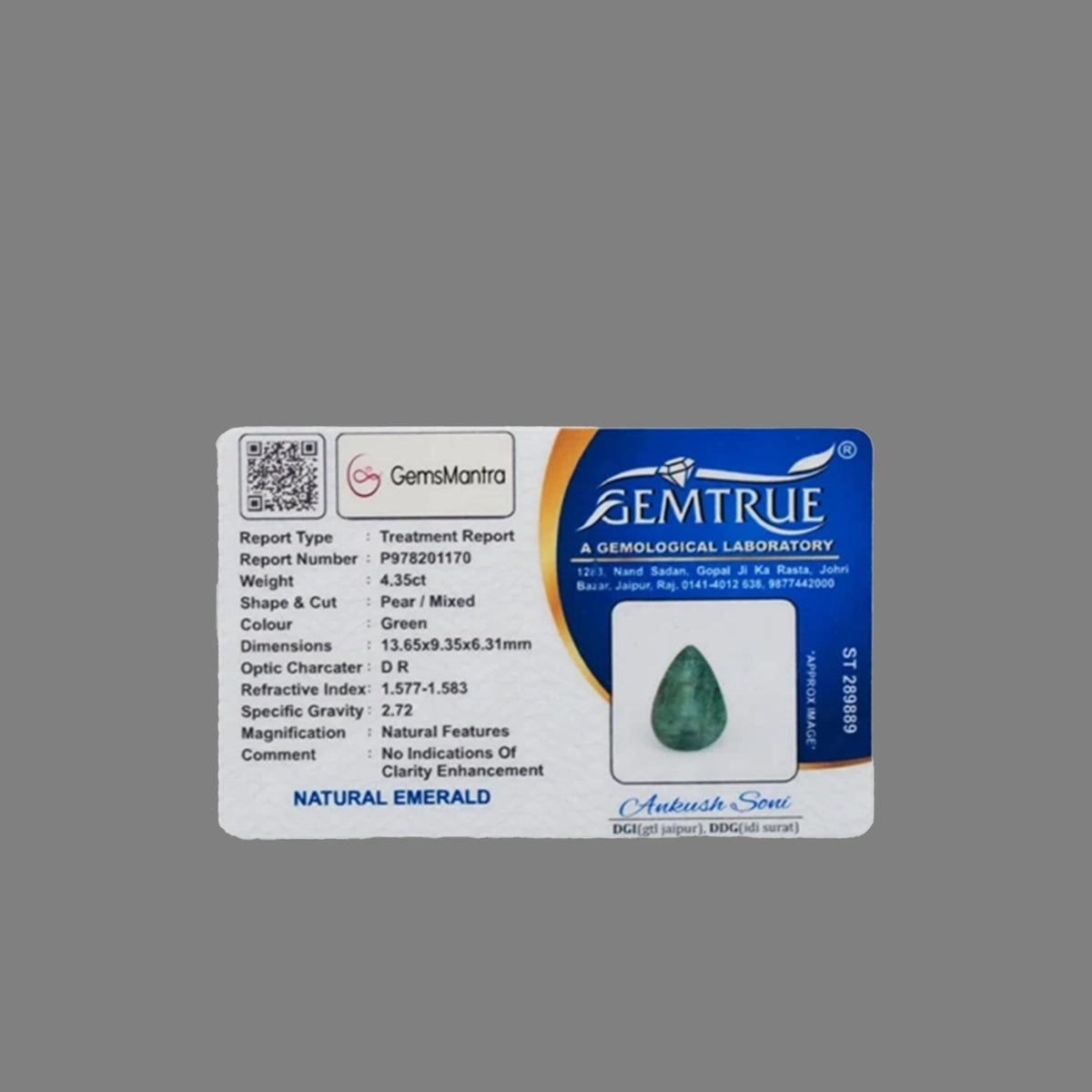 Emerald - 4.35 Carats