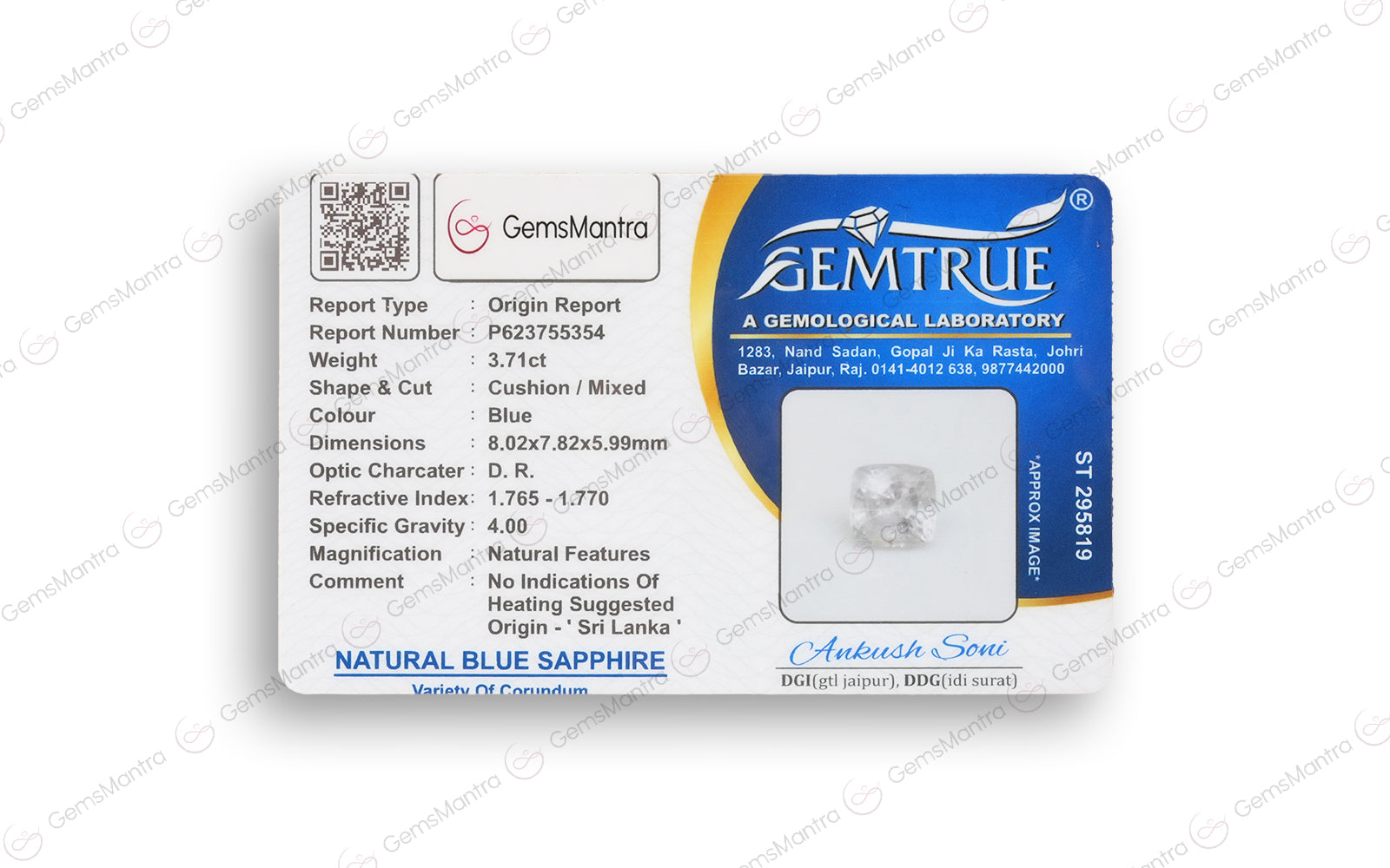 Blue Sapphire - 3.17 Carats