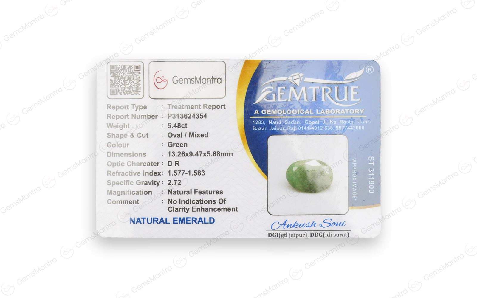 Emerald - 5.48 Carats