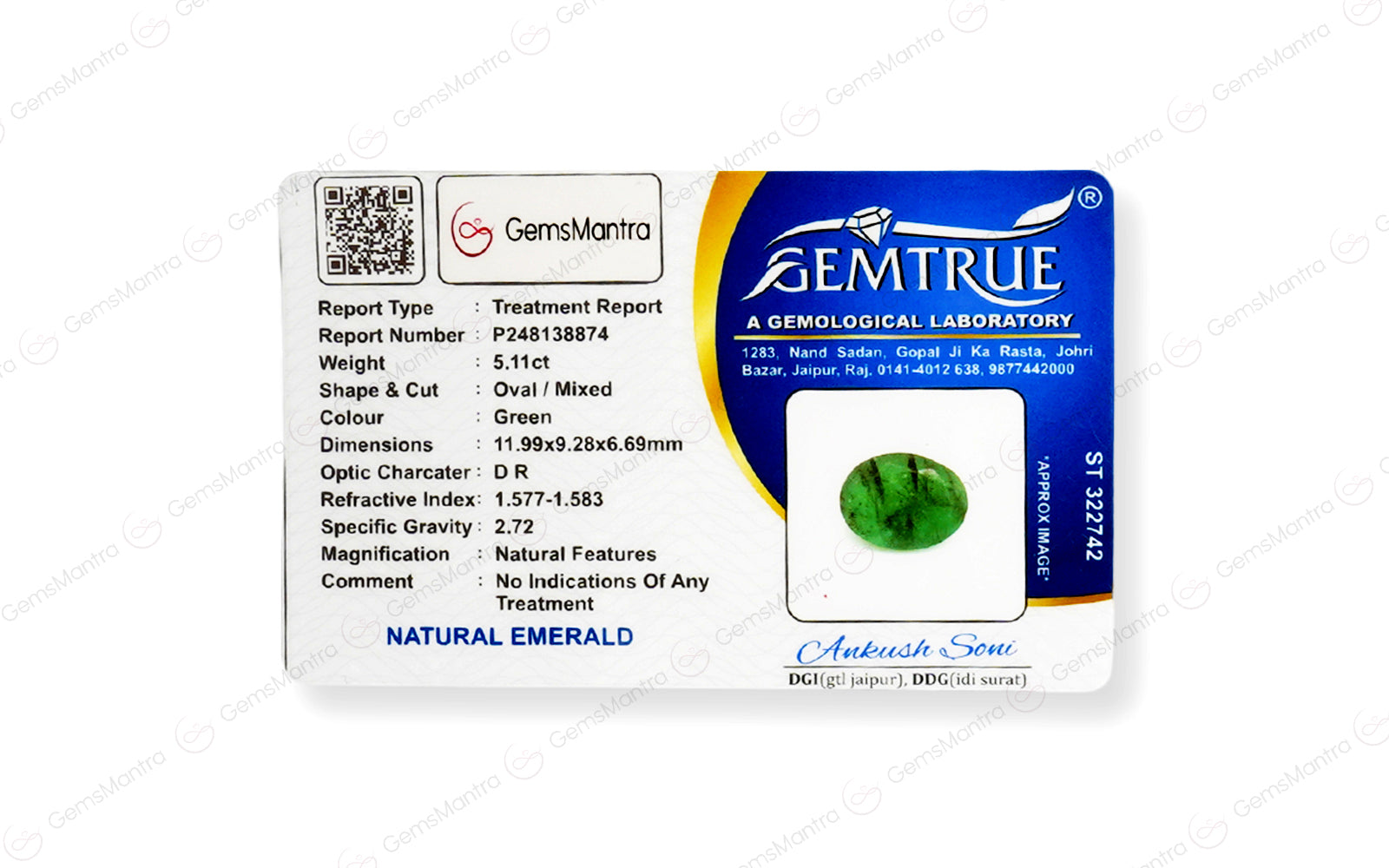 Brazilian Emerald - 5.11 Carats