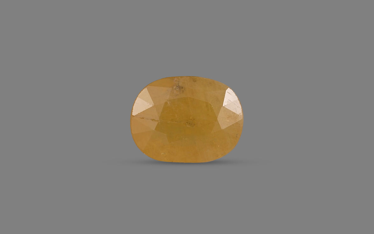 Yellow Sapphire (Pukhraj) – 5.94 Carat / 6.59 Ratti