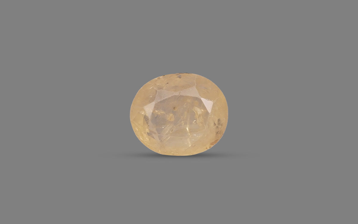 Yellow Sapphire (Pukhraj) – 4.64 Carat / 5.15 Ratti