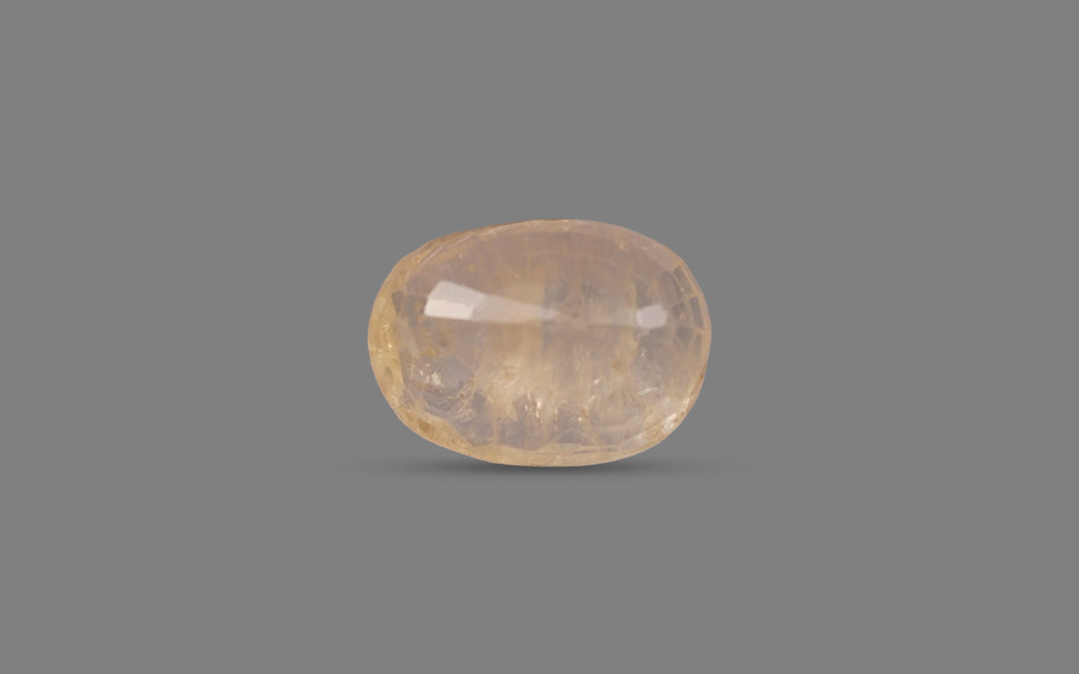 Yellow Sapphire (Pukhraj) – 5.63 Carat / 6.25 Ratti