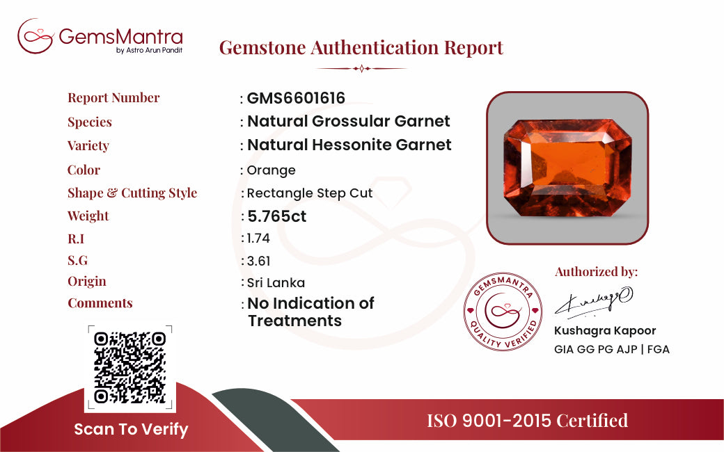 Gomed - 5.765 Carats