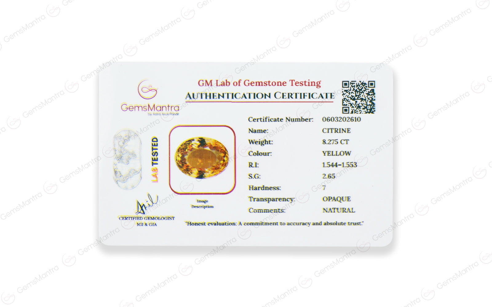 Citrine - 8.28 Carats