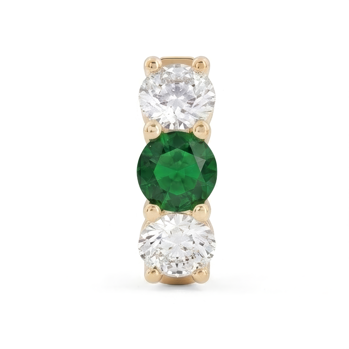 Emerald Trio Hoop Earrings