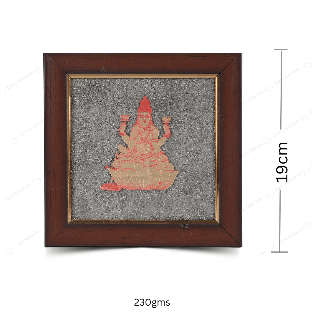 Goddess Laxmi Pyrite Dust Frame - Gemsmantra