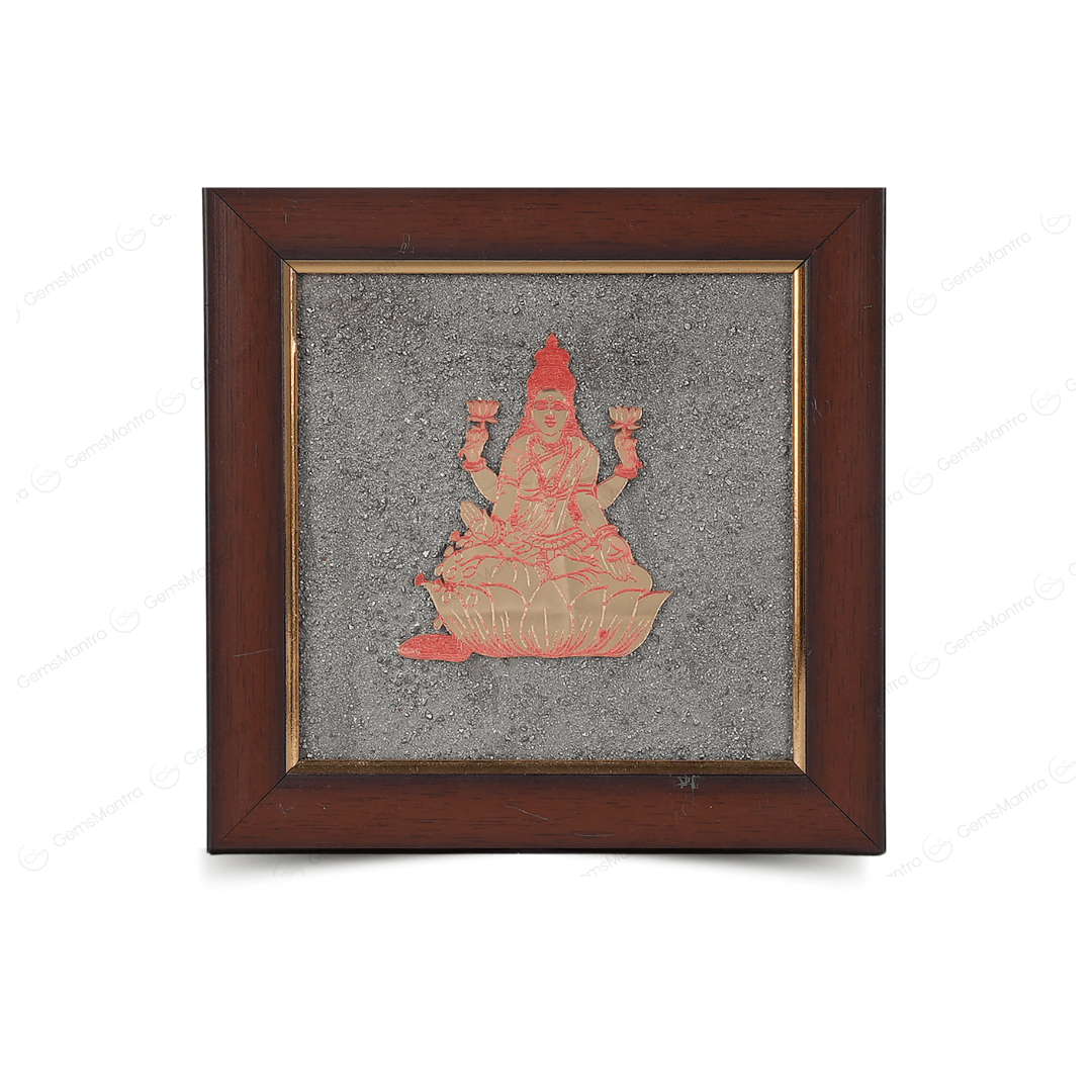 Goddess Laxmi Pyrite Dust Frame - Gemsmantra