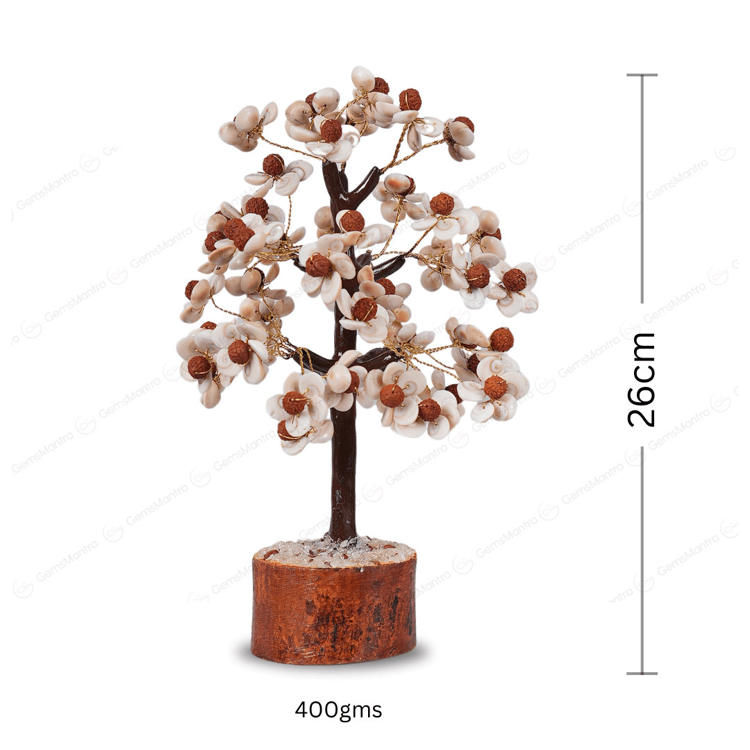 Gomti Chakra With Rudraksh Tree - Gemsmantra