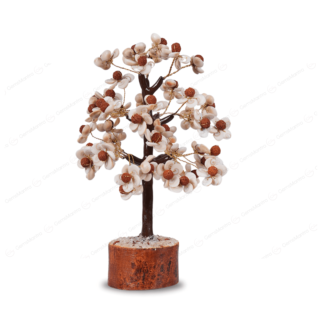 Gomti Chakra With Rudraksh Tree - Gemsmantra