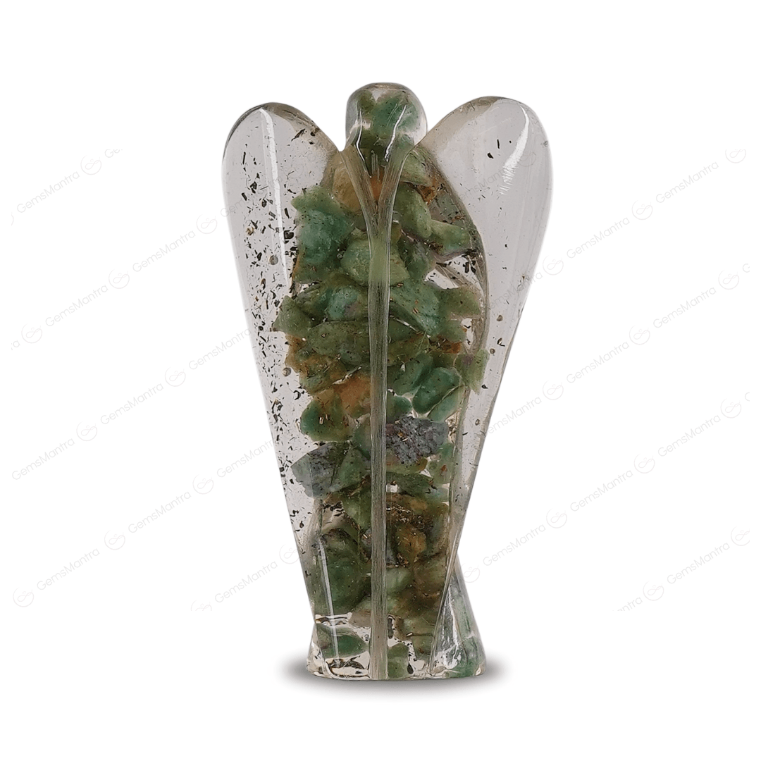 Green Aventurine Orgonite Angel/Orgone Angel - Gemsmantra