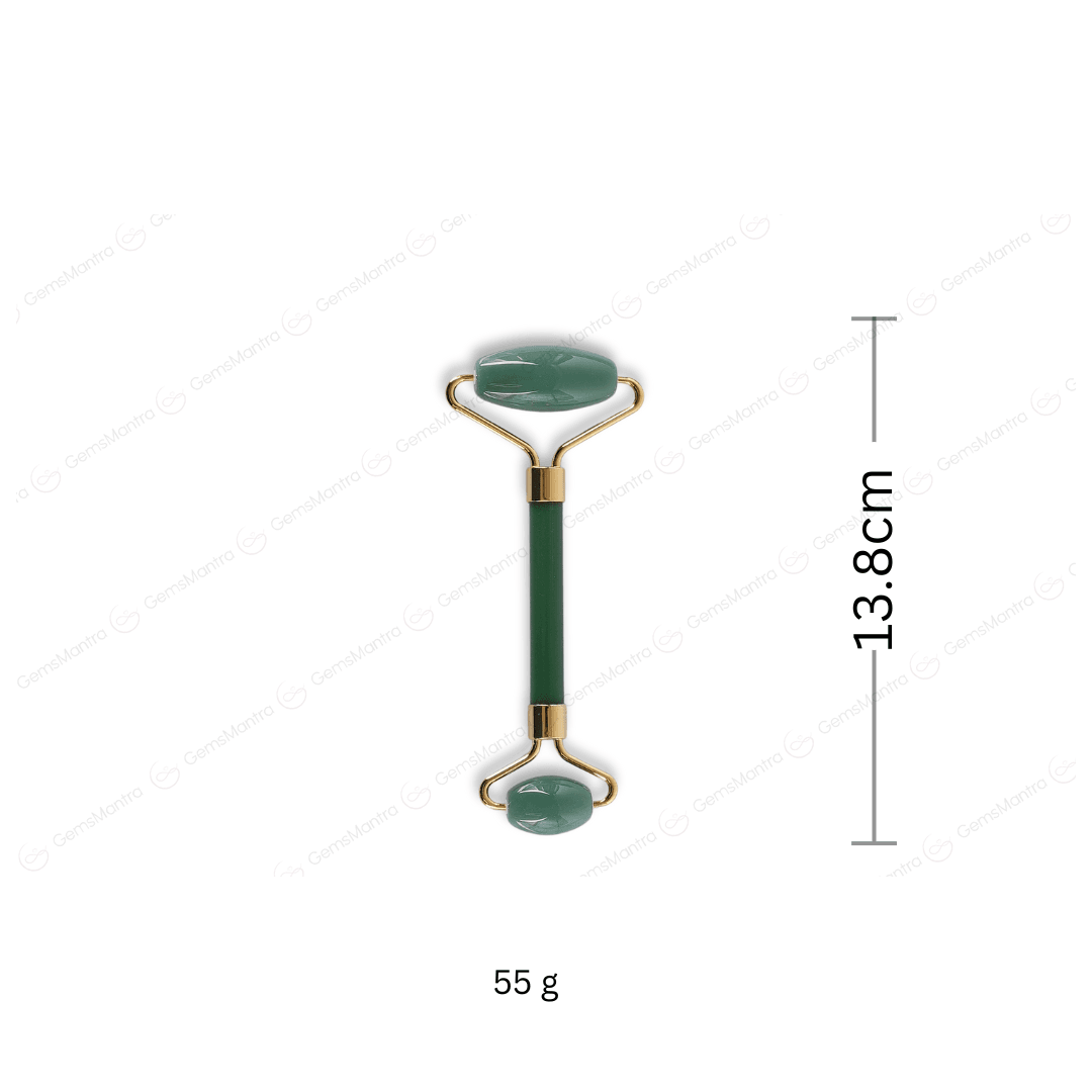 Green Jade Massage Roller - Gemsmantra