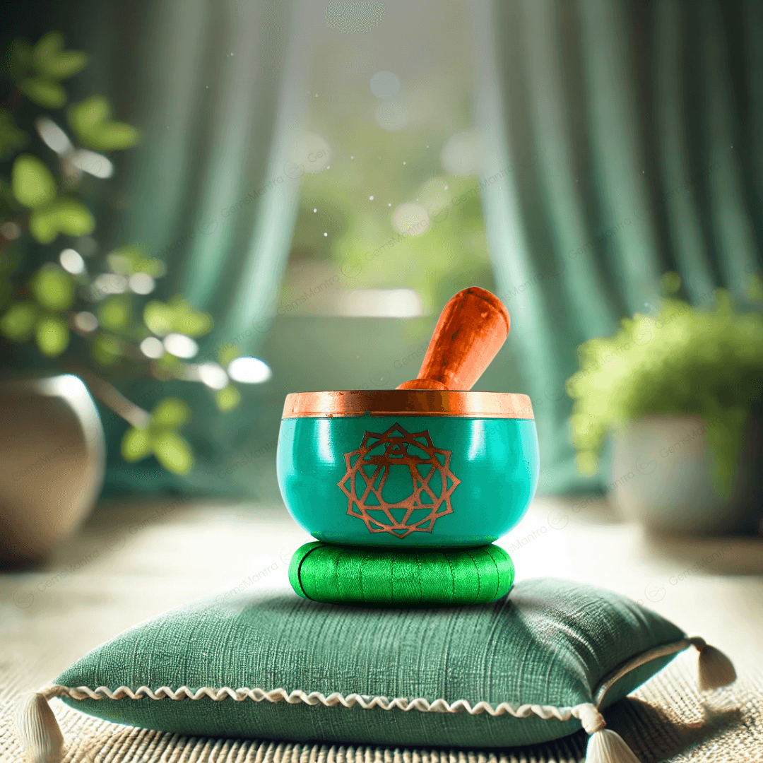 Heart Chakra Singing Bowl - Gemsmantra