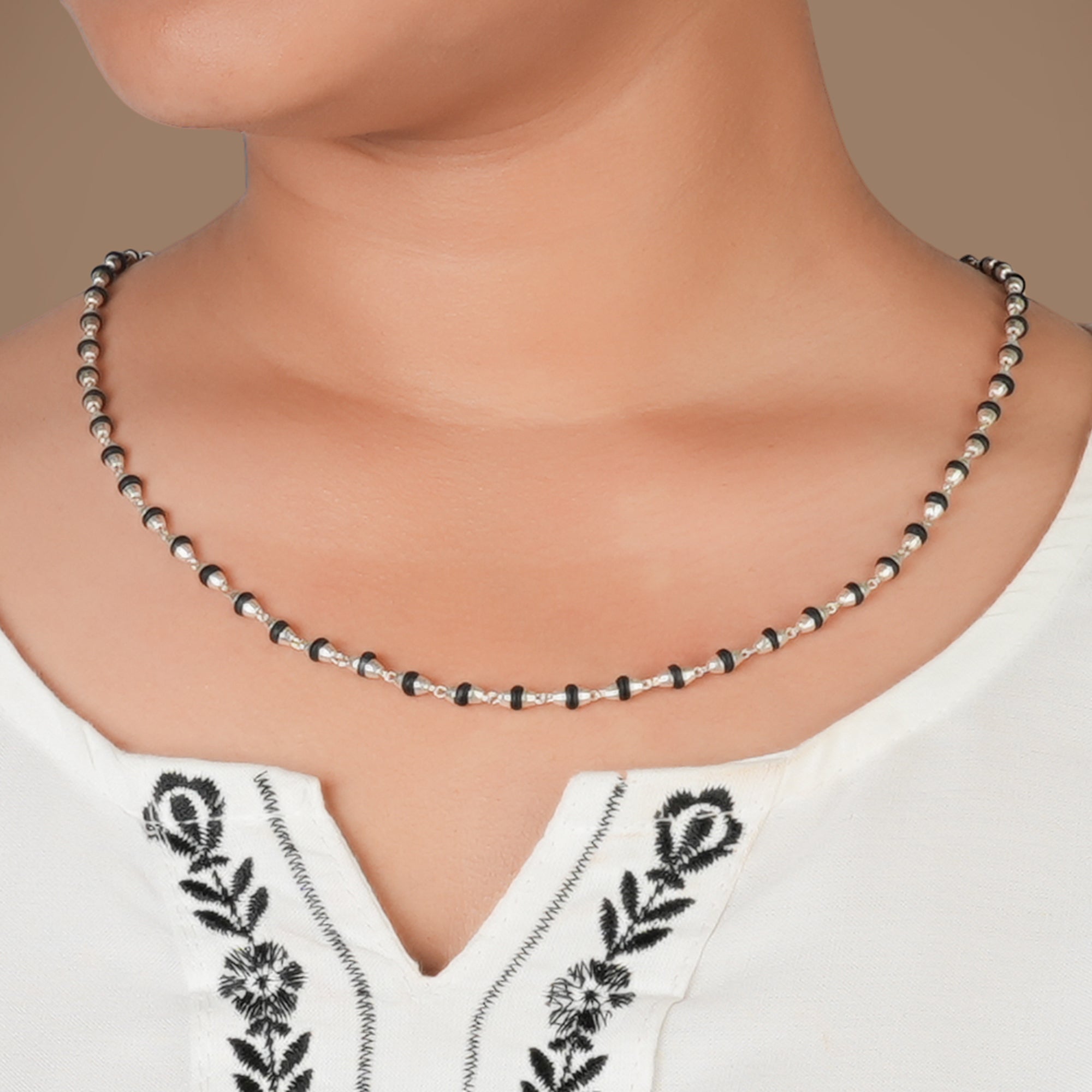 Tulsi Mala Silver – for Japa (TM0028)