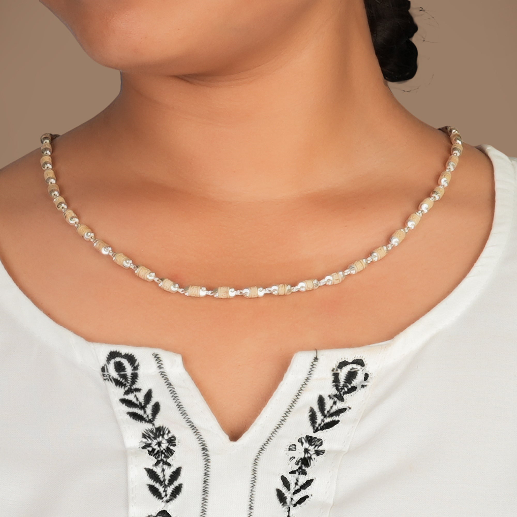 Radhe Tulsi Mala Silver – for Japa