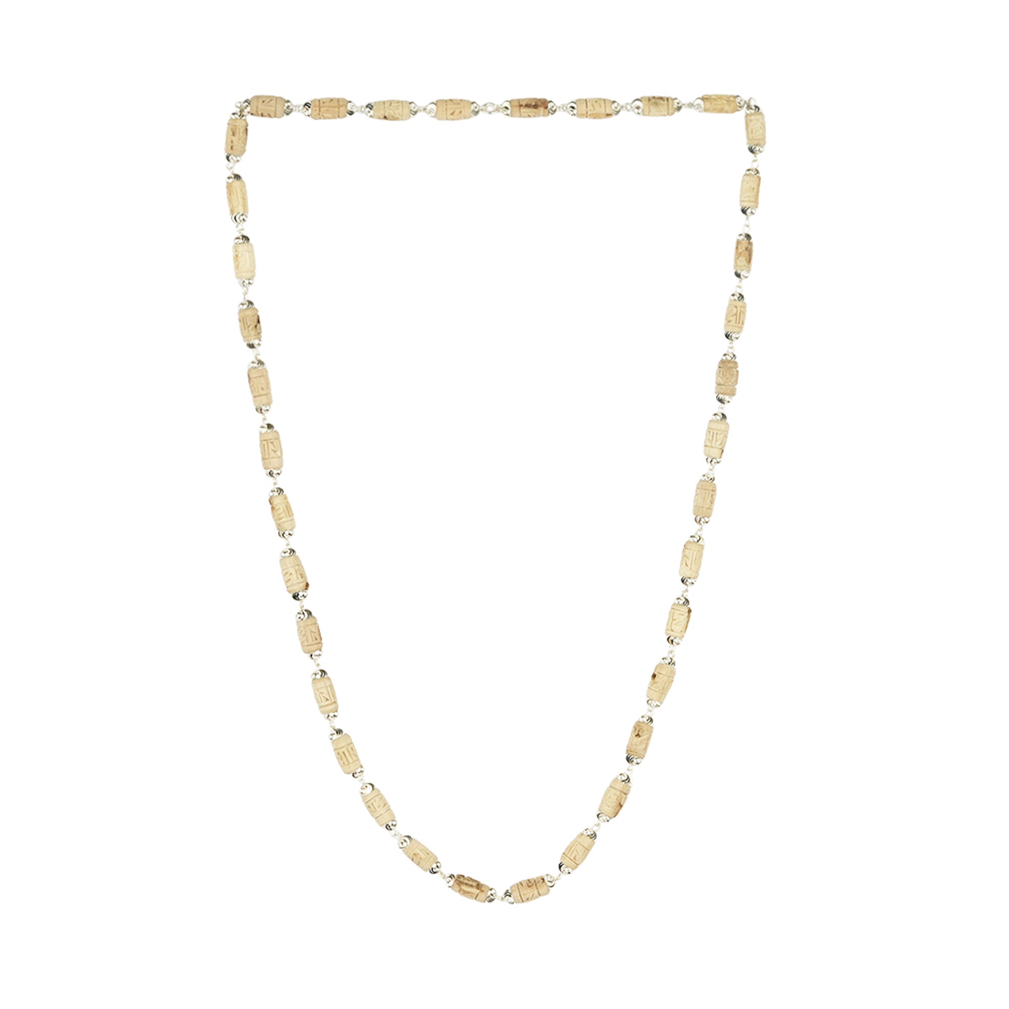 Silver Radhe Naam Tulsi Mala – for Japa