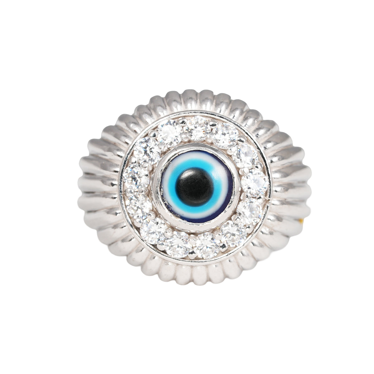 Evil Eye Textured Ring – Unisex