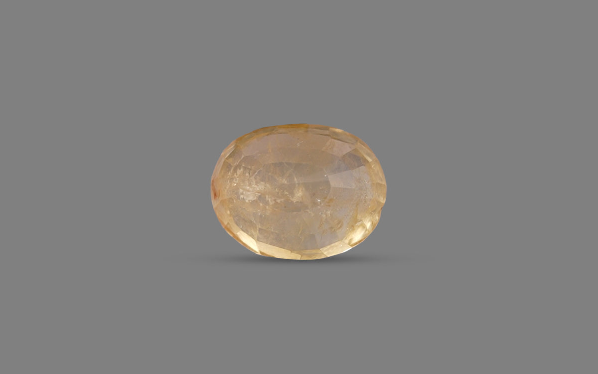 Yellow Sapphire (Pukhraj) – 6 Carat / 6.66 Ratti