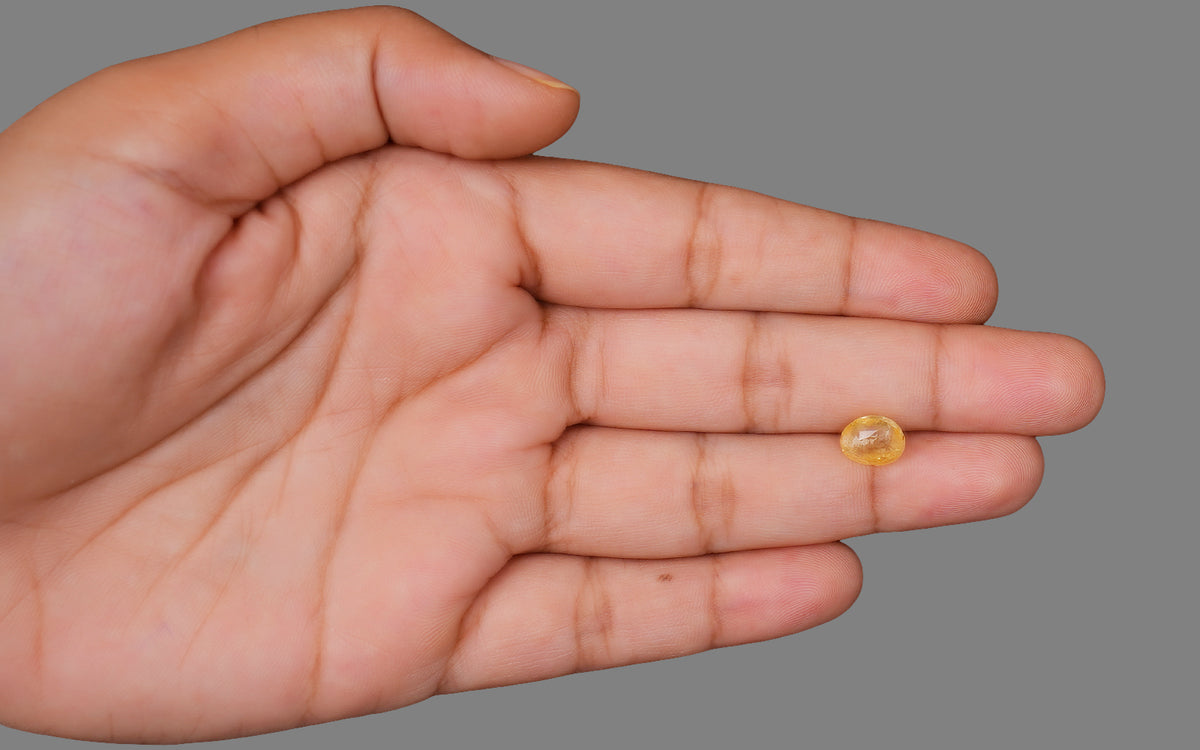 Yellow Sapphire (Pukhraj) – 6 Carat / 6.66 Ratti