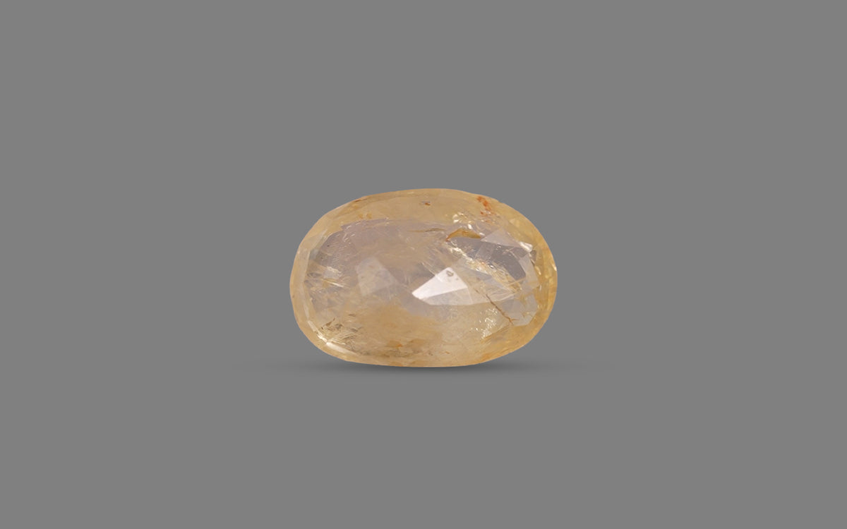 Yellow Sapphire (Pukhraj) – 4.46 Carat / 4.95 Ratti