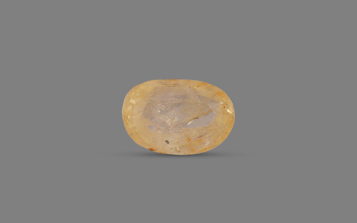 Yellow Sapphire (Pukhraj) – 4.46 Carat / 4.95 Ratti
