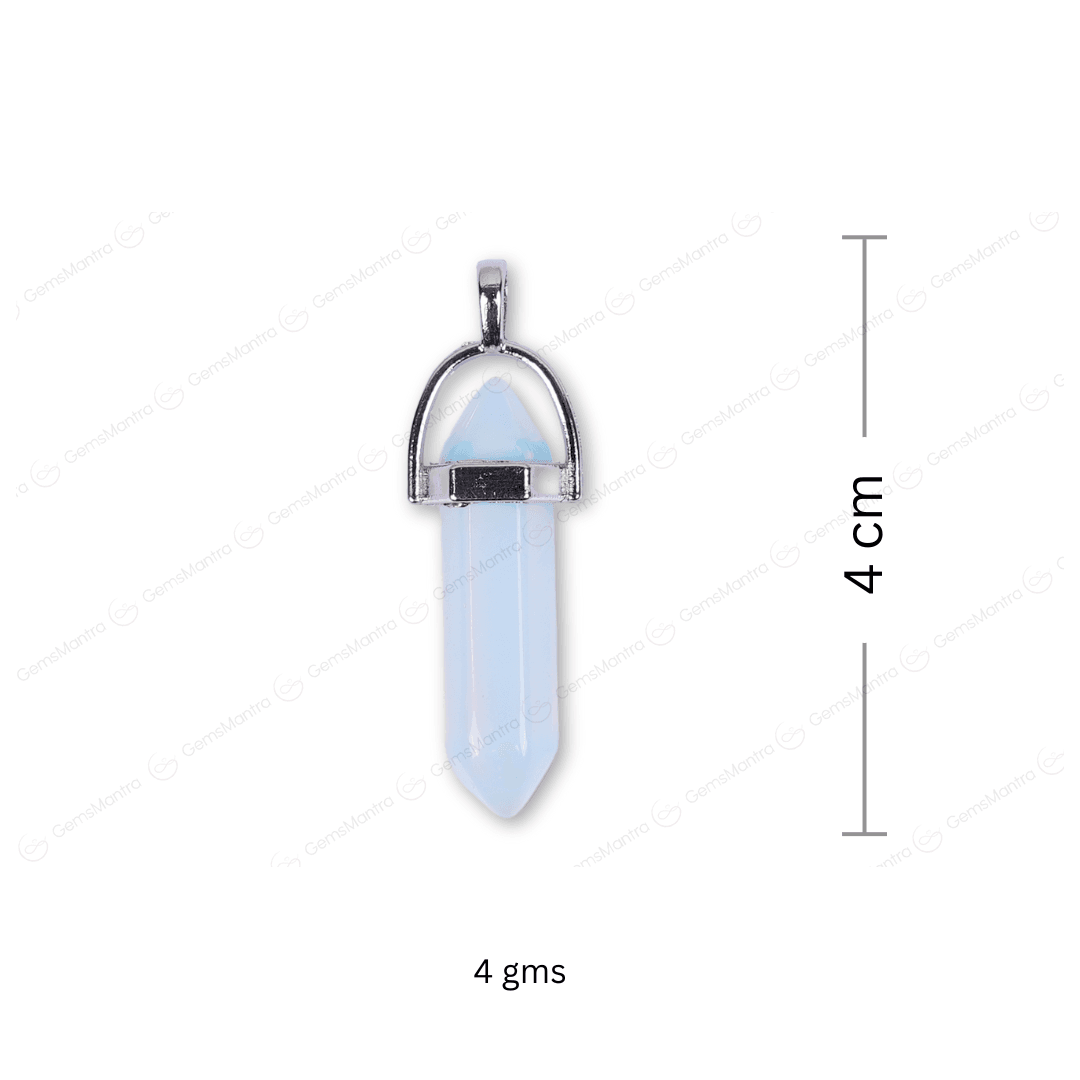 Opalite Double Terminated Pencil Pendant - Gemsmantra