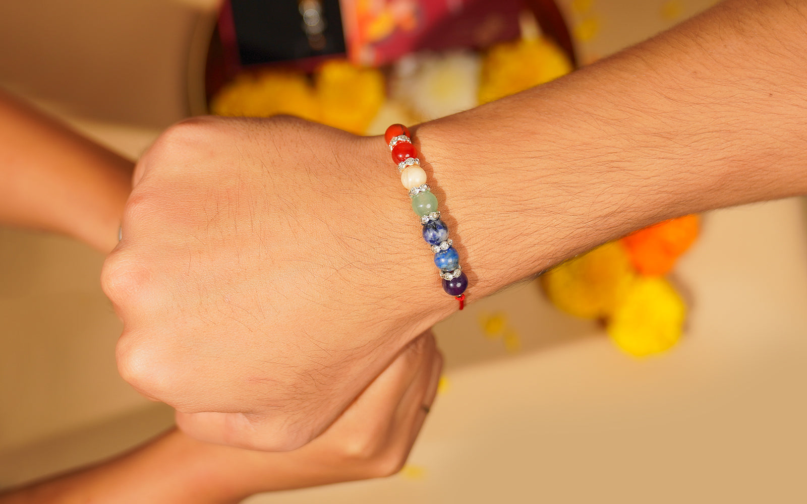 Chakra Beads Rakhi – Spiritual Rakhi for Raksha Bandhan