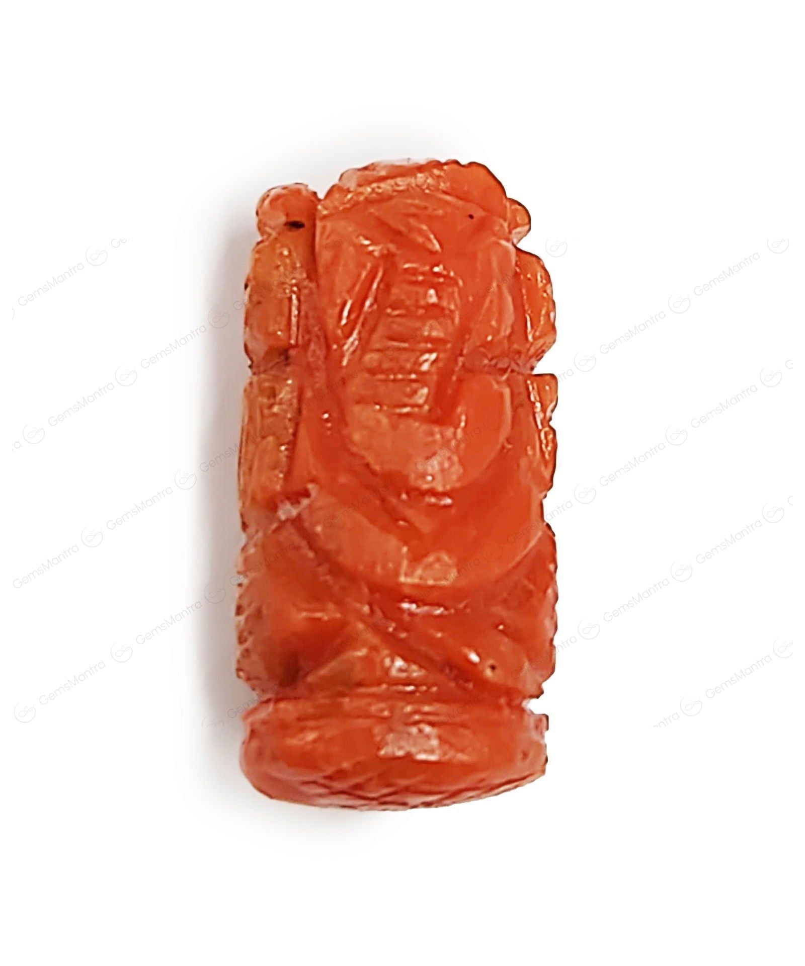 Red coral Ganesha - Gemsmantra