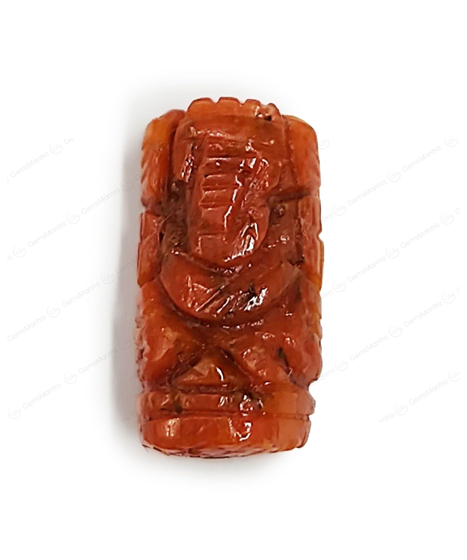 Red coral Ganesha - Gemsmantra