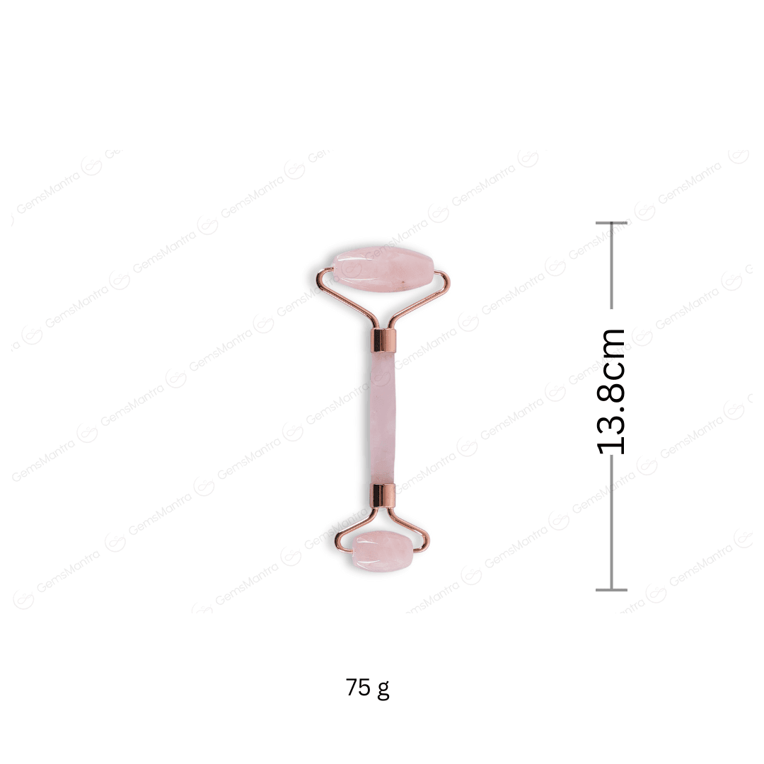 Rose Quartz Face Massage Roller - Gemsmantra