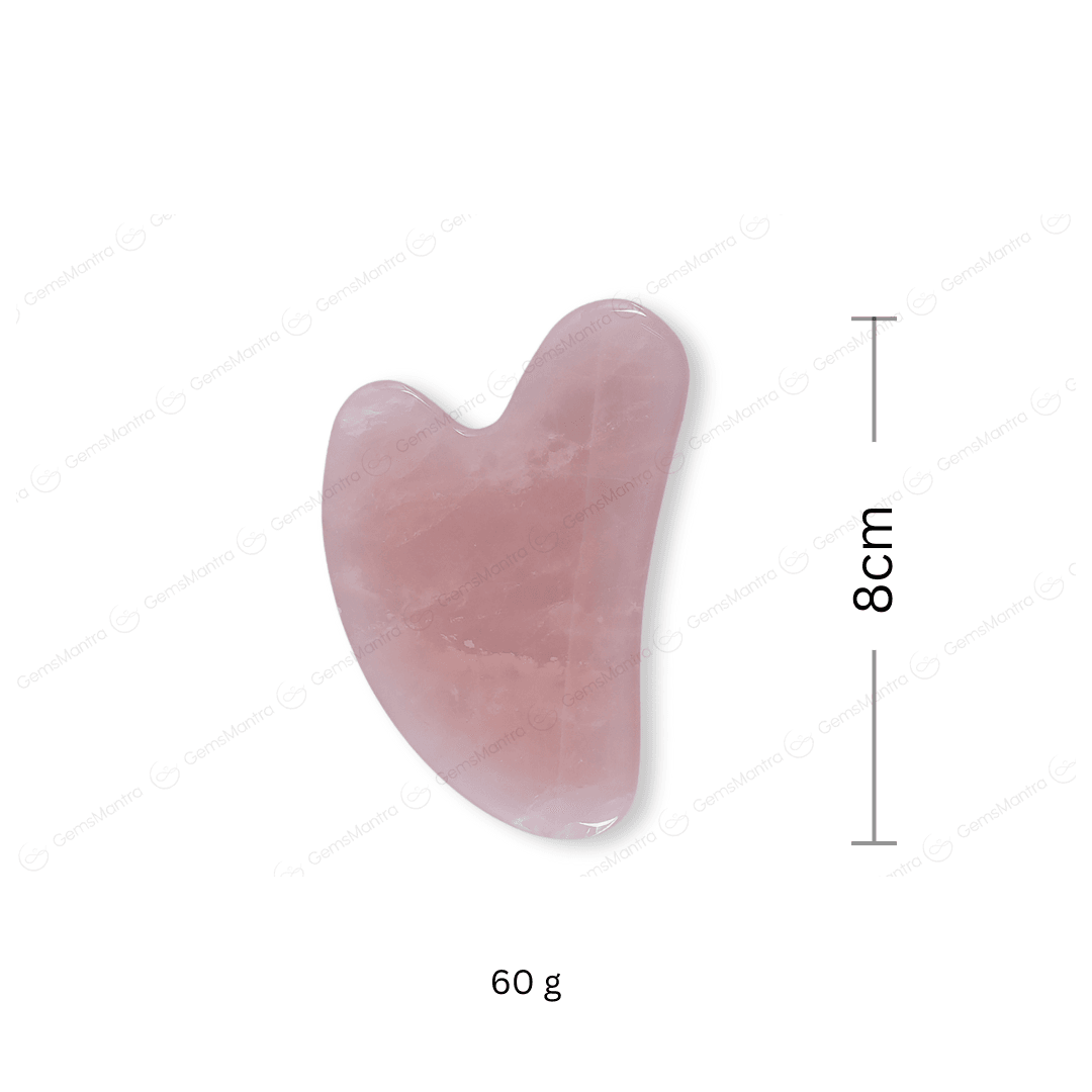 Rose Quartz Guasha Stone - Gemsmantra