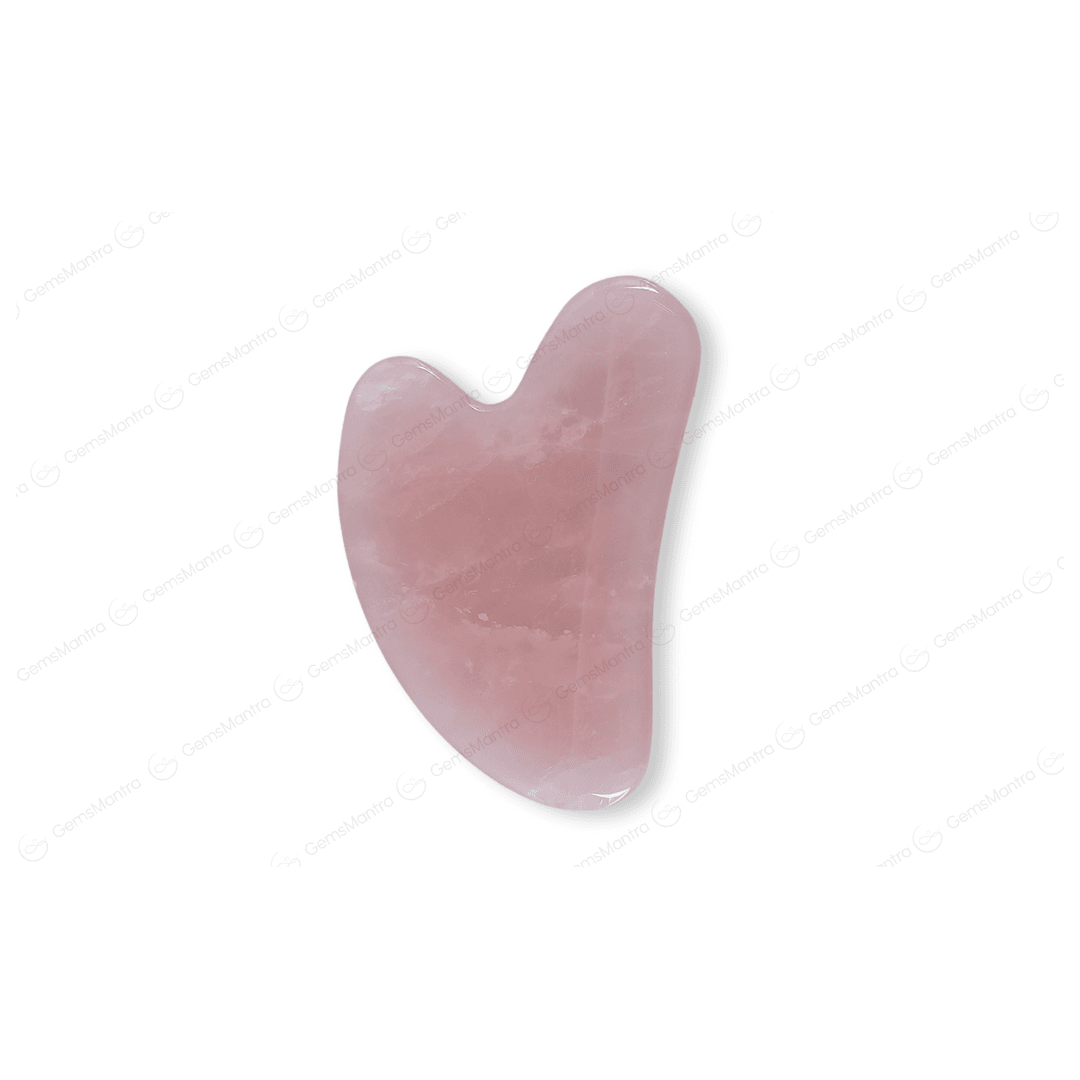 Rose Quartz Guasha Stone - Gemsmantra